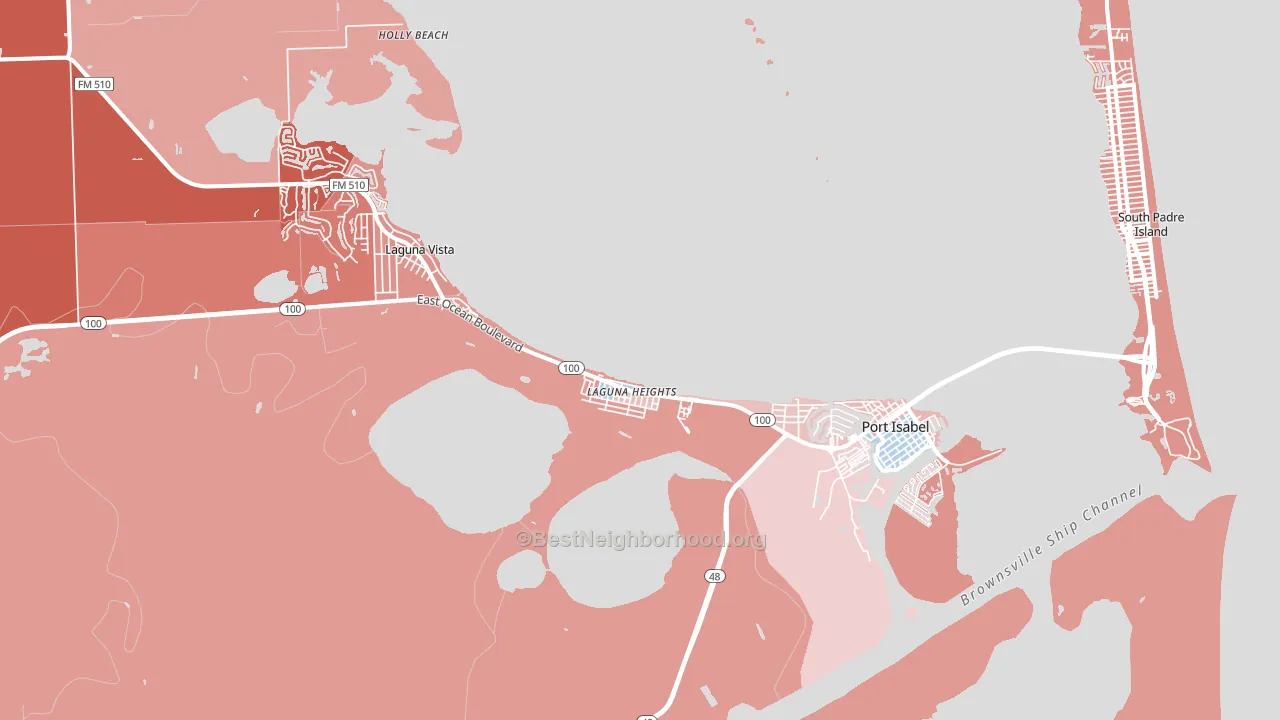 78578, TX block-group political-lean map