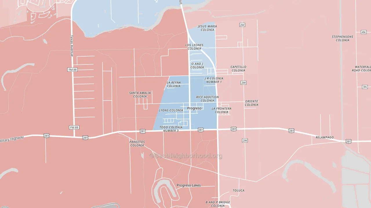 78579, TX block-group political-lean map