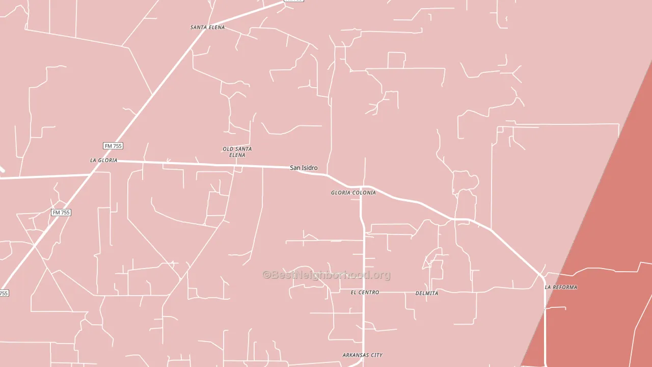 78588, TX block-group political-lean map