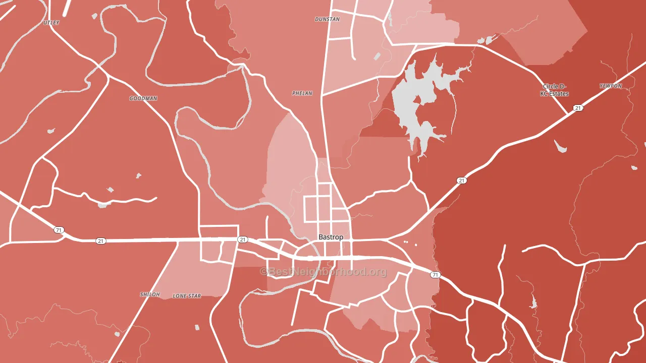 78602, TX block-group political-lean map