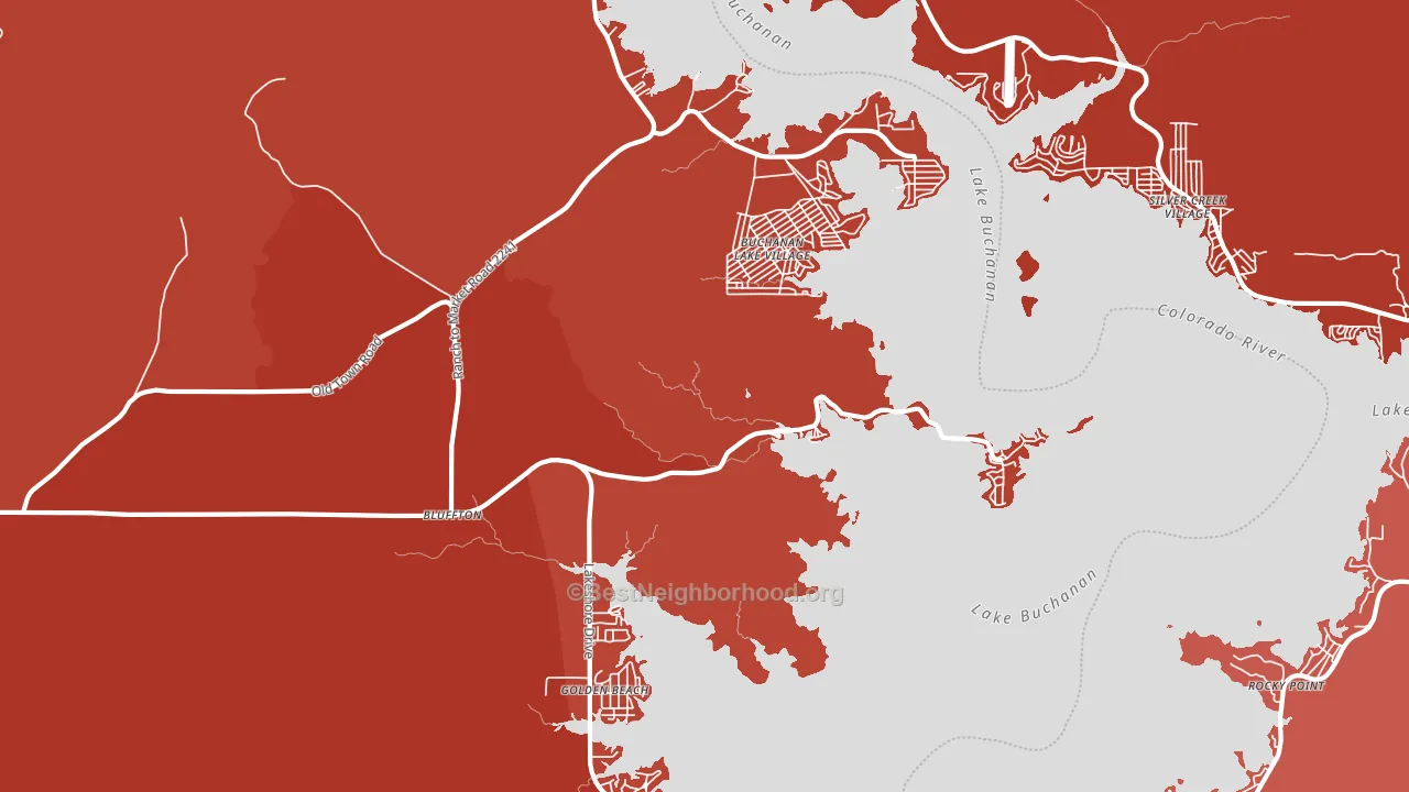 78607, TX block-group political-lean map