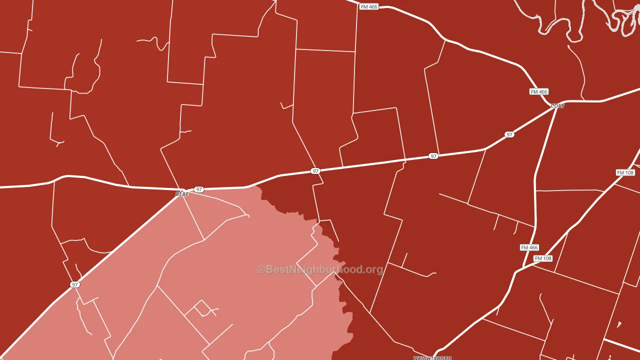 78614, TX block-group political-lean map