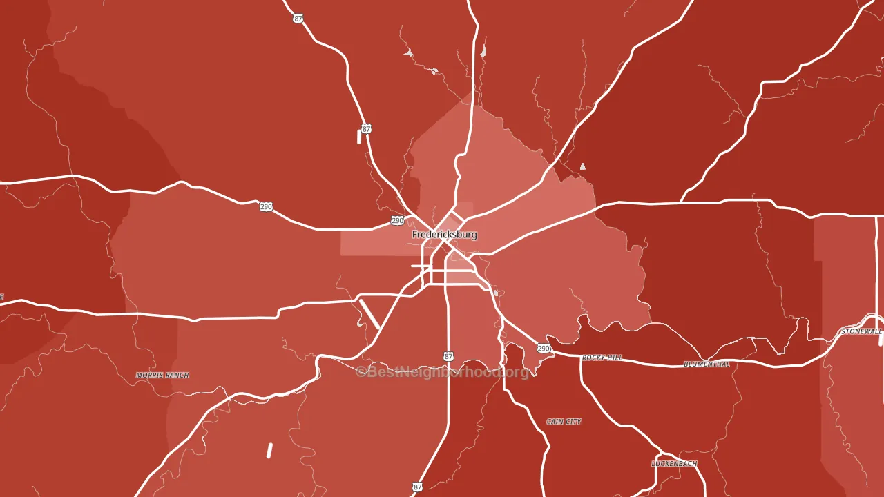78624, TX block-group political-lean map