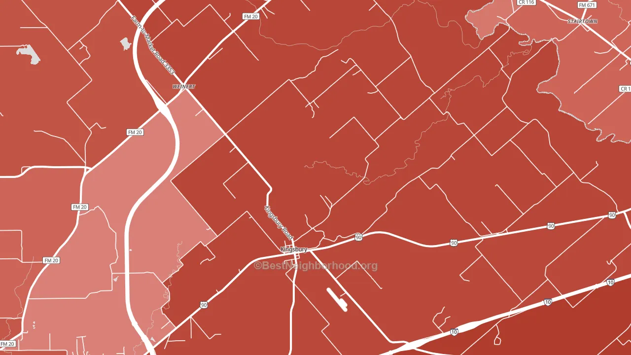 78638, TX block-group political-lean map