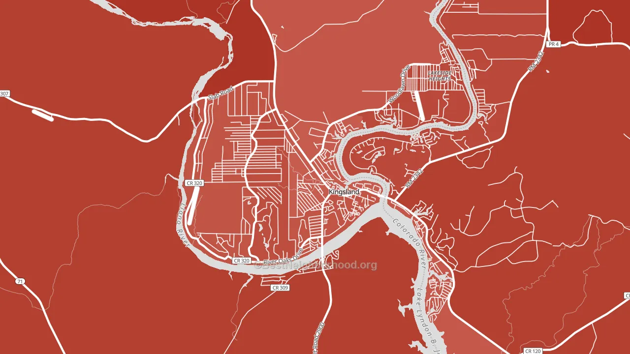 78639, TX block-group political-lean map