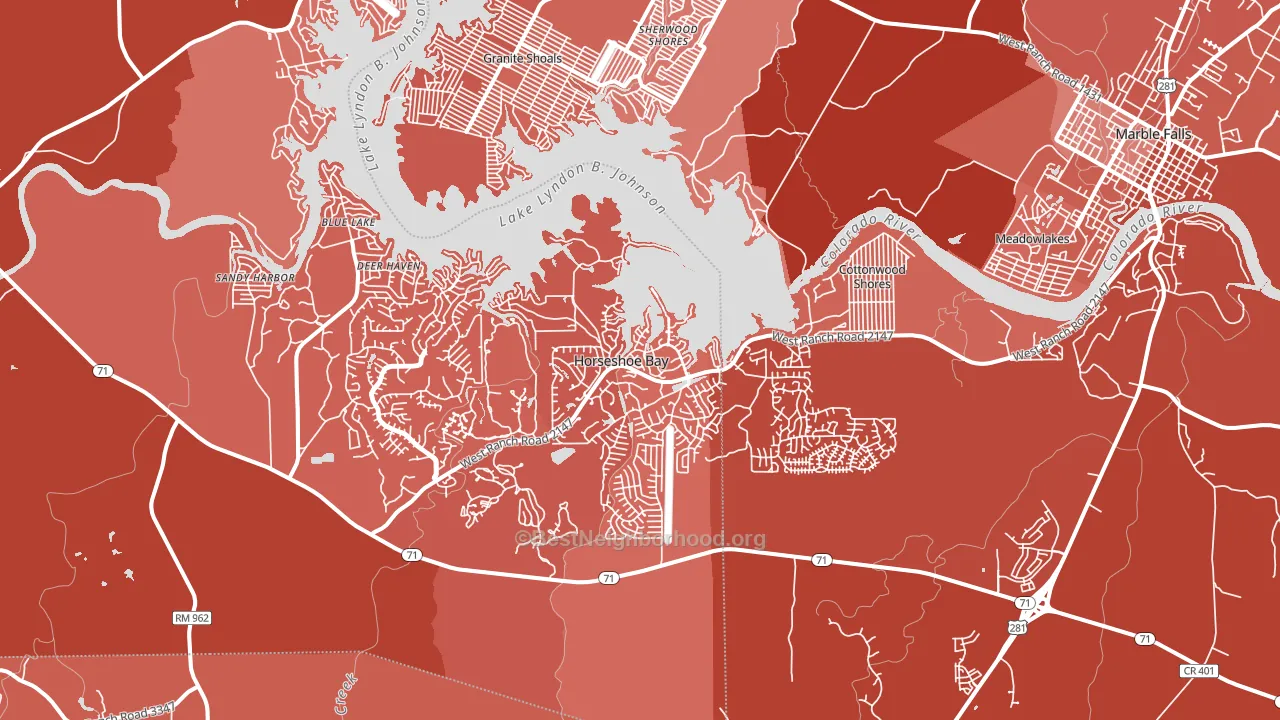 78657, TX block-group political-lean map