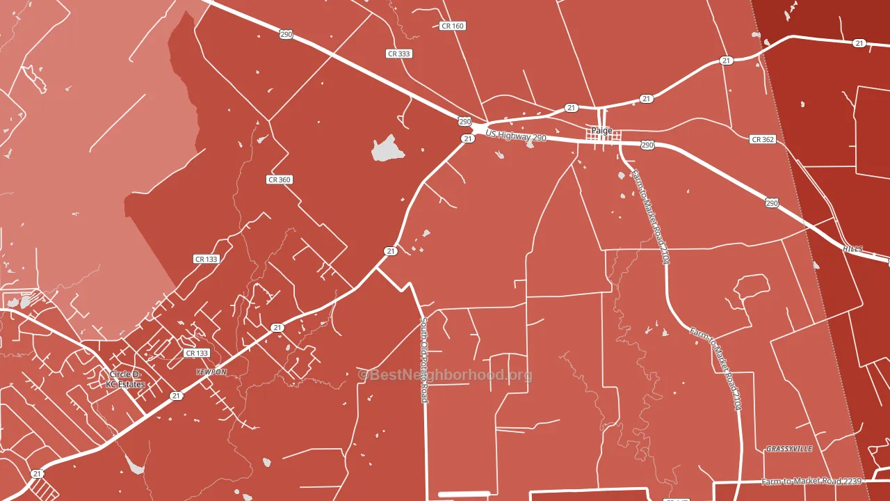 78659, TX block-group political-lean map