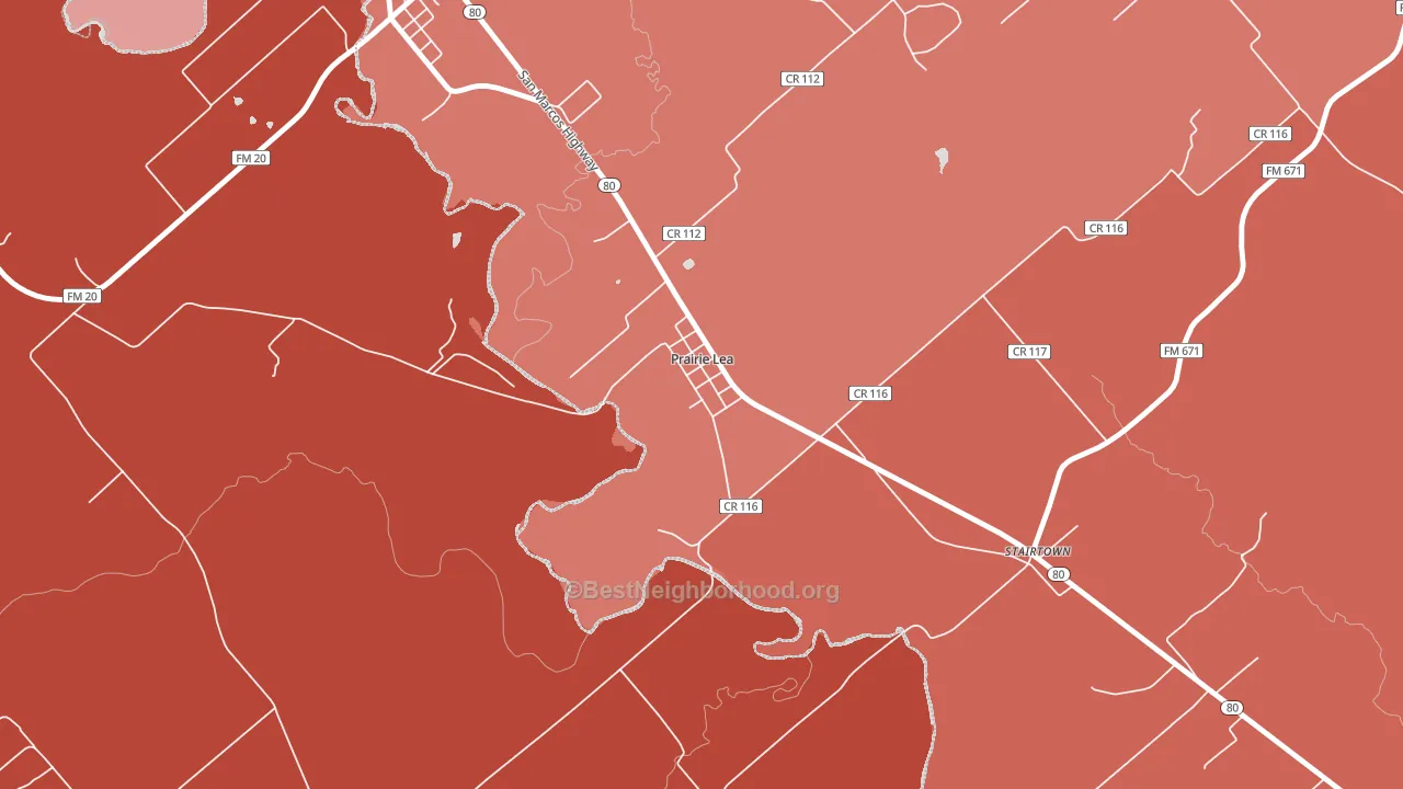 78661, TX block-group political-lean map