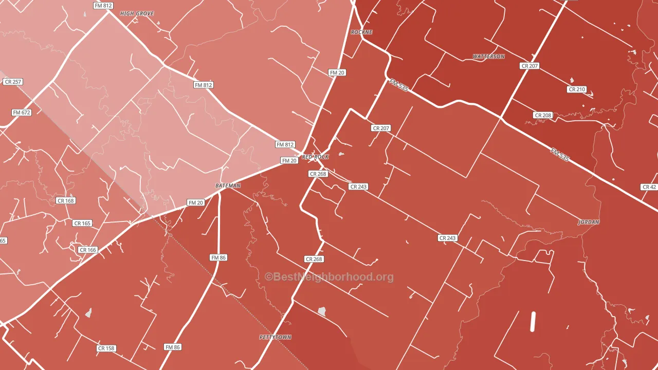 78662, TX block-group political-lean map