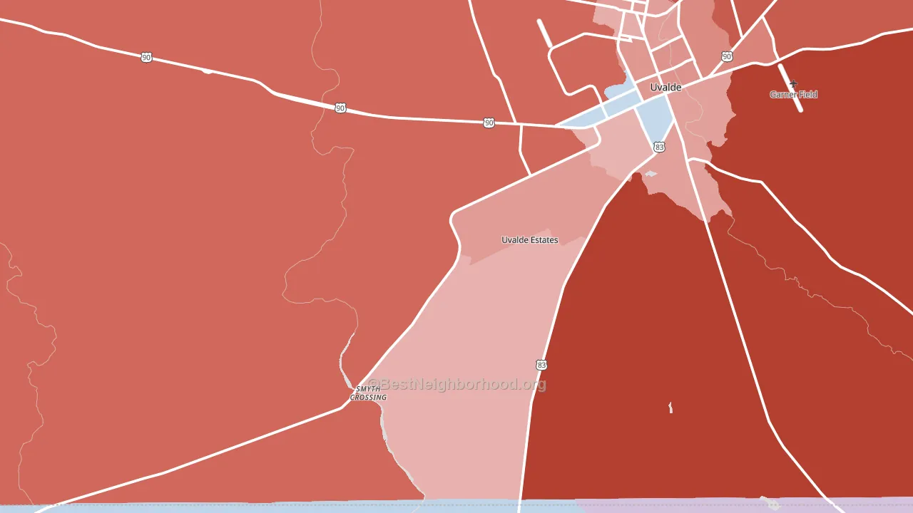 78802, TX block-group political-lean map
