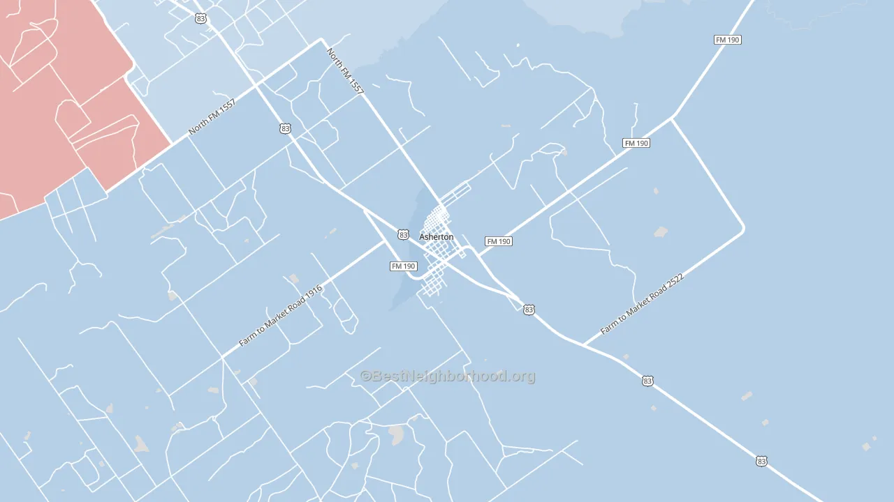 78827, TX block-group political-lean map