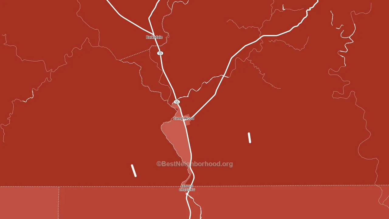 78833, TX block-group political-lean map