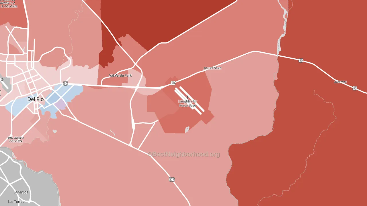 78843, TX block-group political-lean map