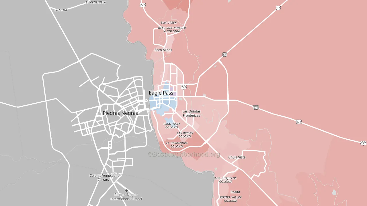 78852, TX block-group political-lean map