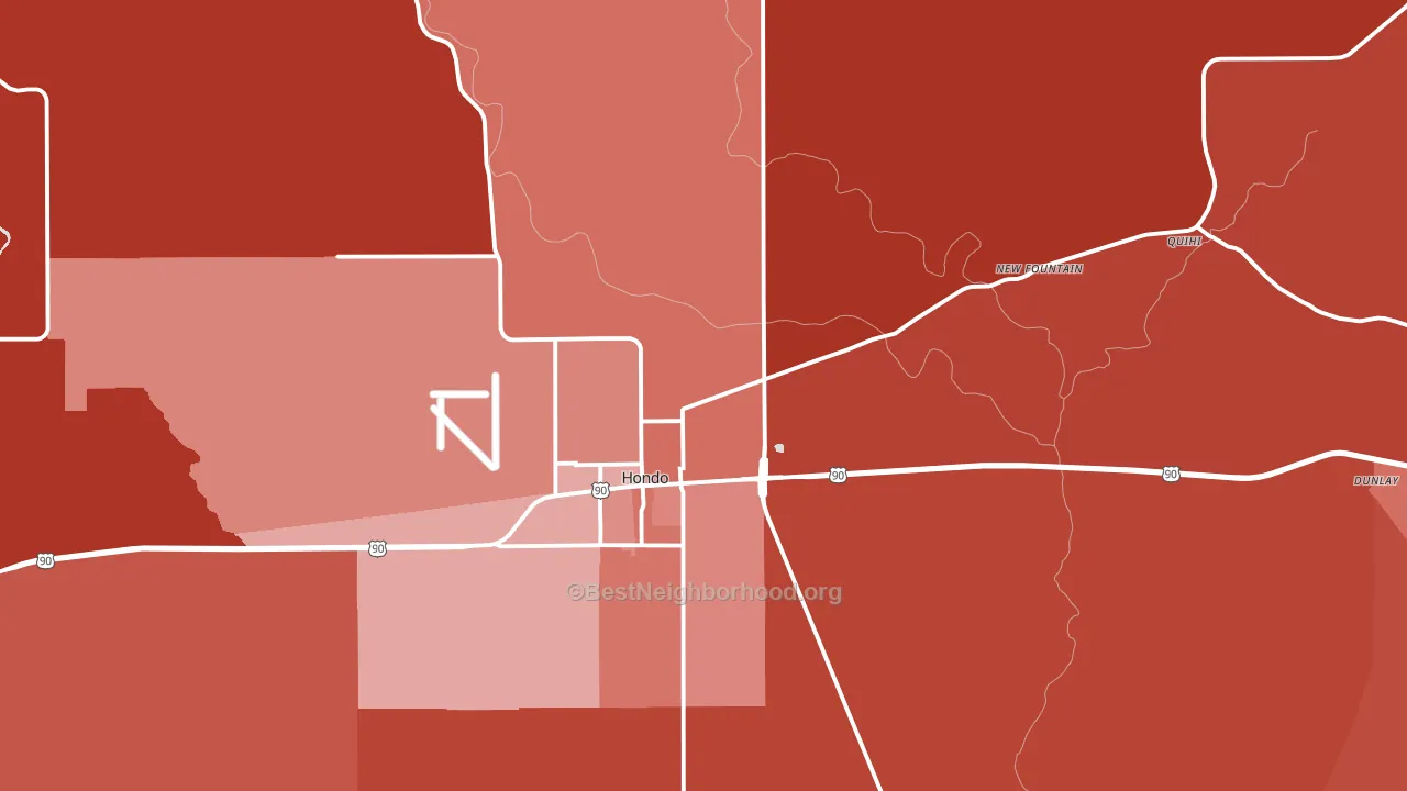 78861, TX block-group political-lean map