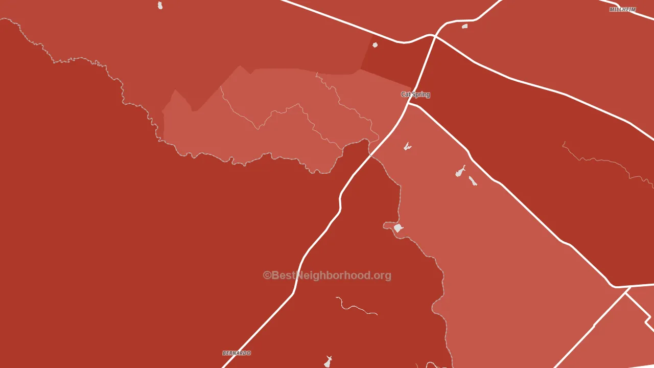 78933, TX block-group political-lean map