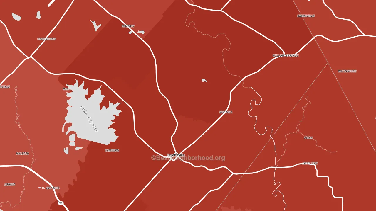 78940, TX block-group political-lean map