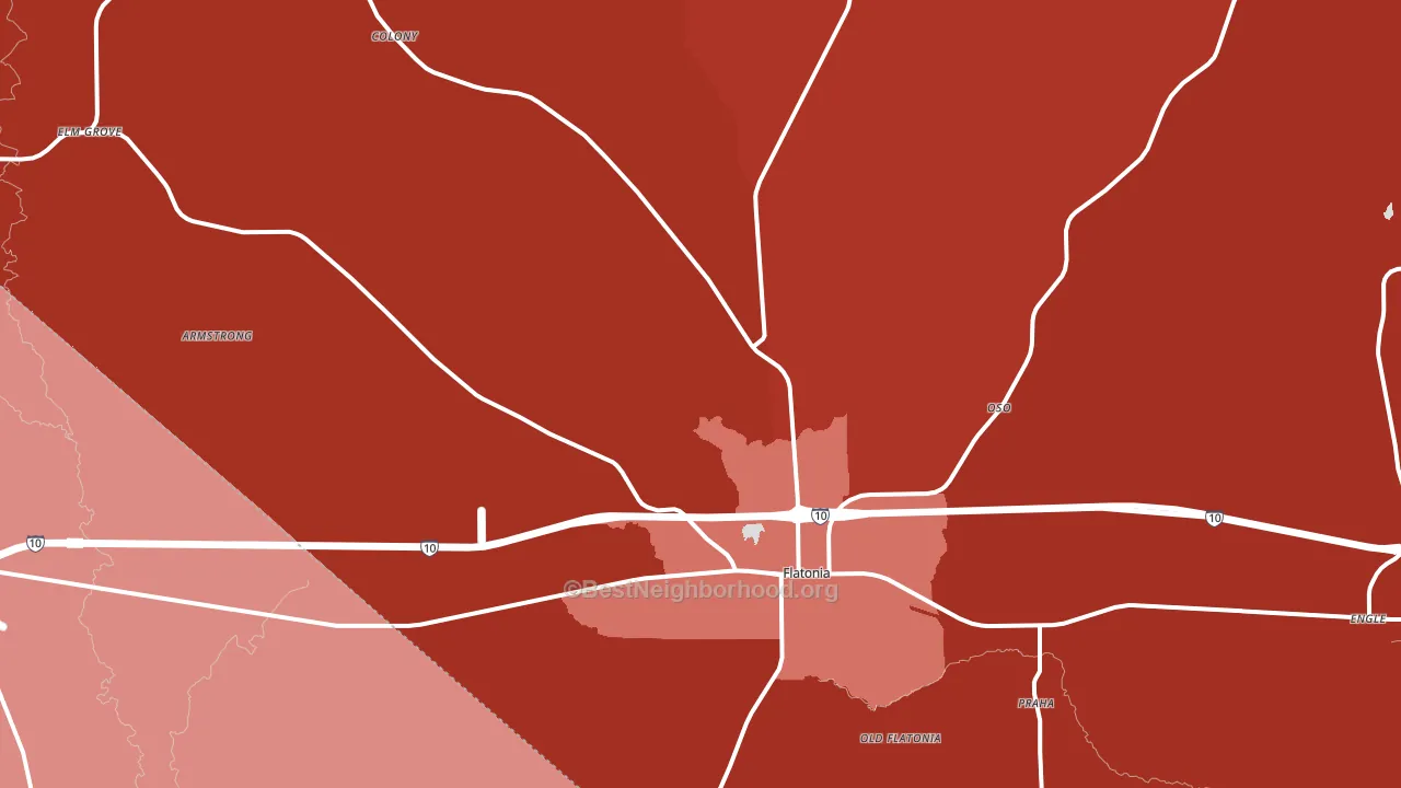 78941, TX block-group political-lean map
