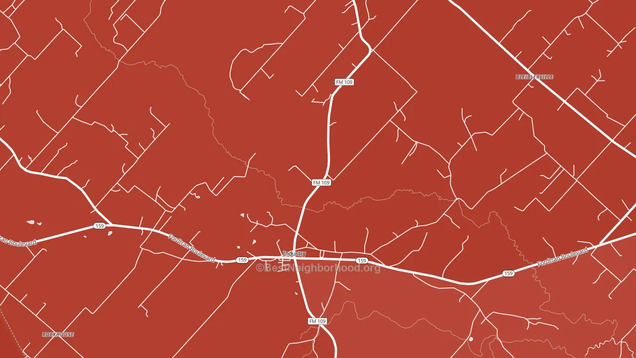 78944, TX block-group political-lean map