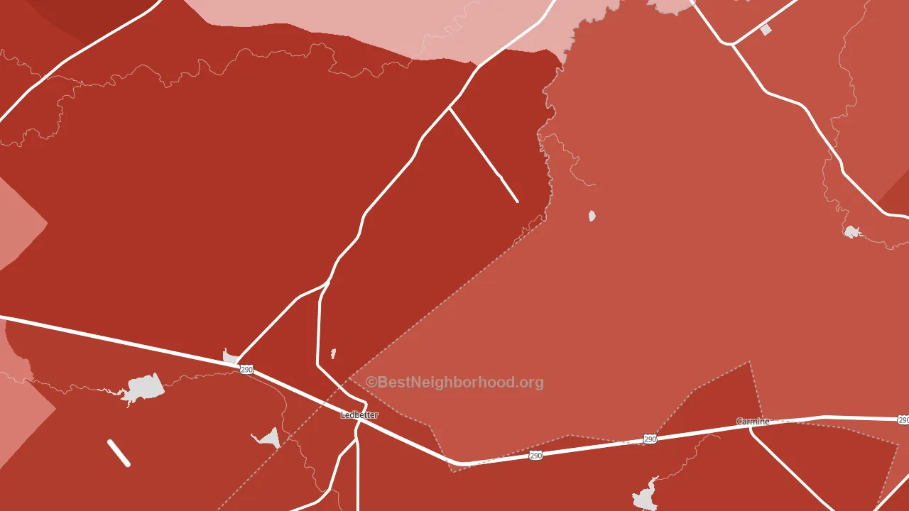 78946, TX block-group political-lean map