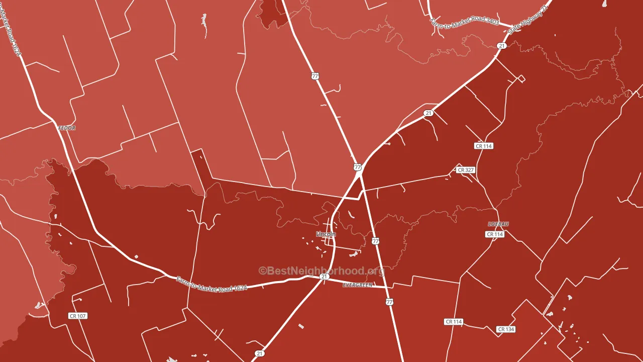 78948, TX block-group political-lean map