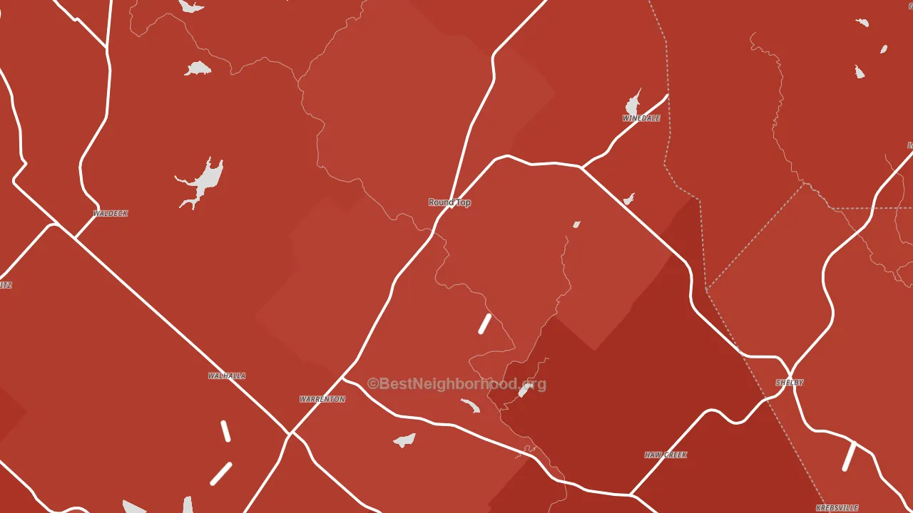 78954, TX block-group political-lean map