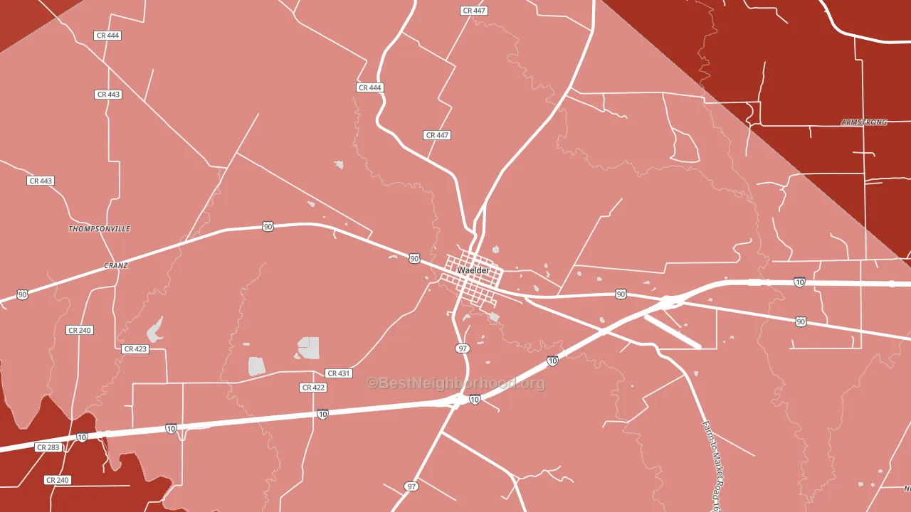 78959, TX block-group political-lean map