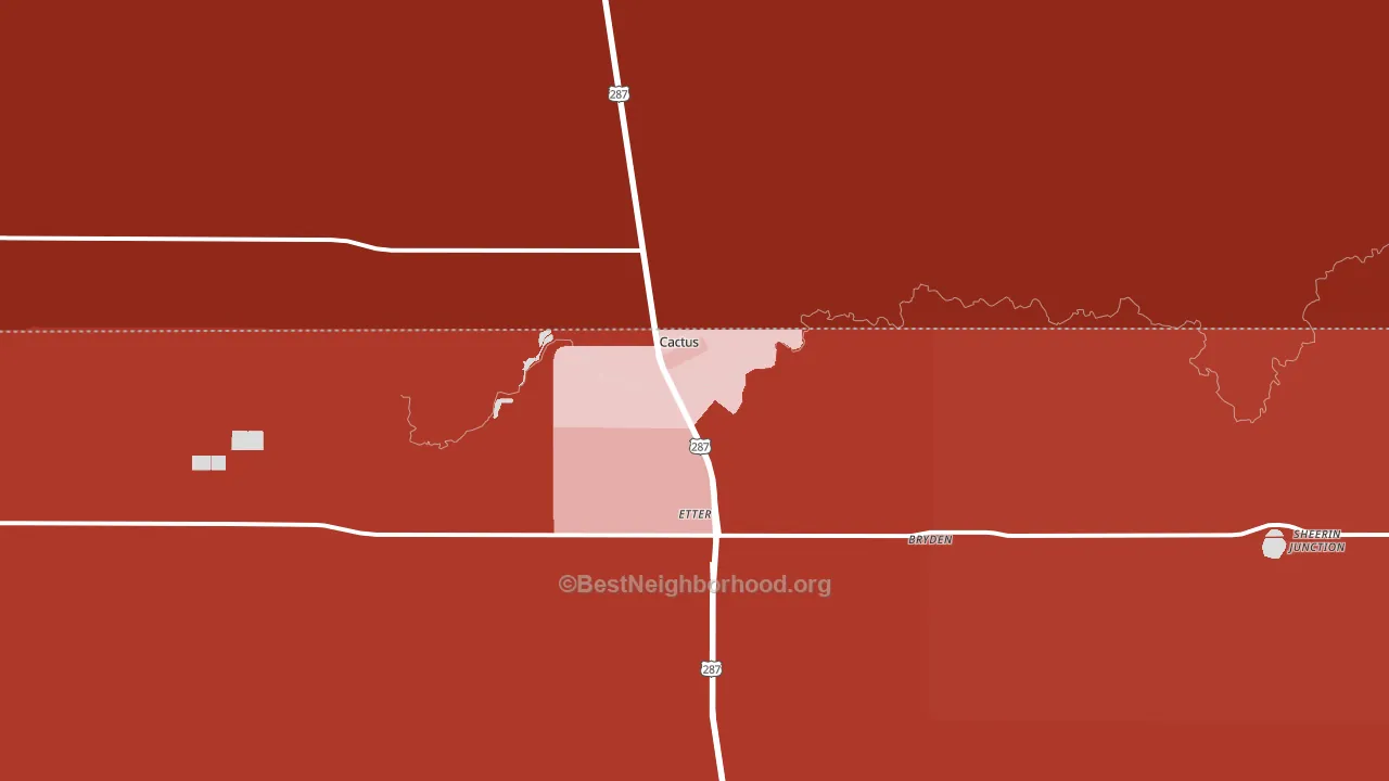 79013, TX block-group political-lean map