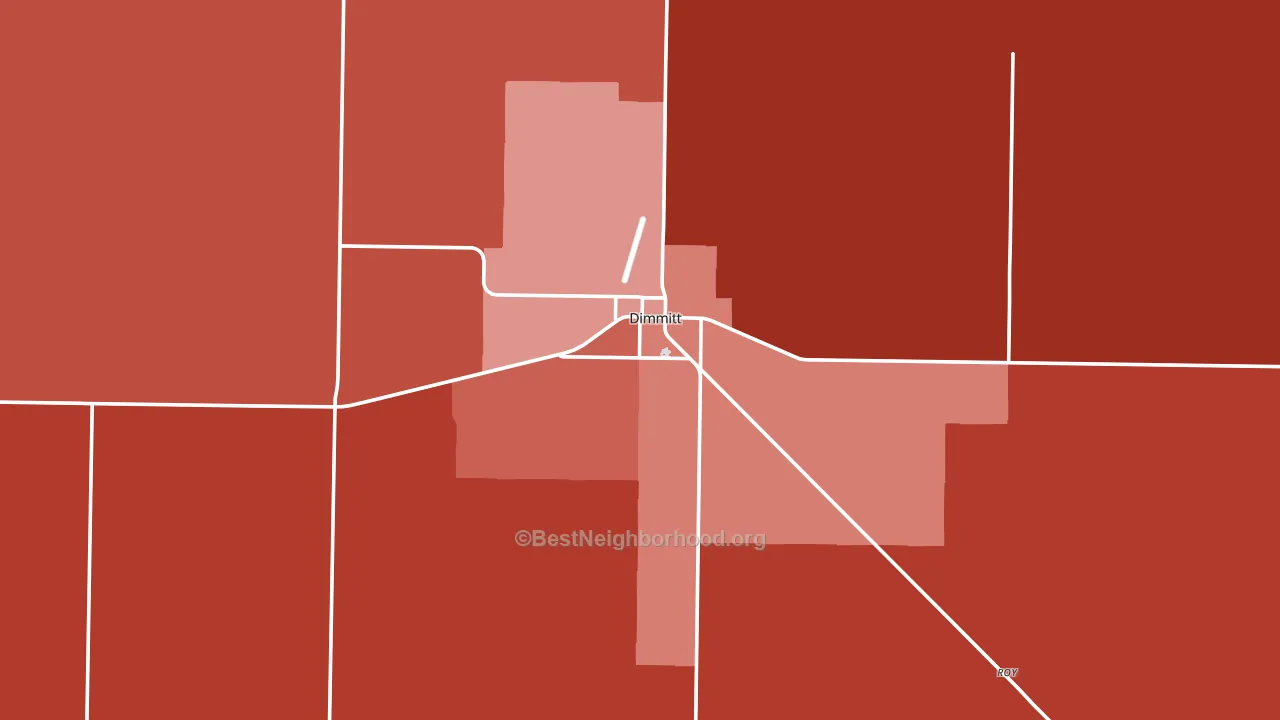 79027, TX block-group political-lean map