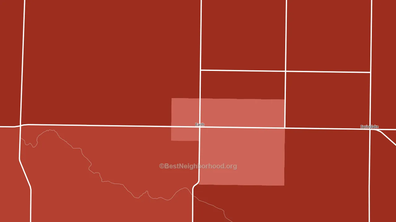 79031, TX block-group political-lean map
