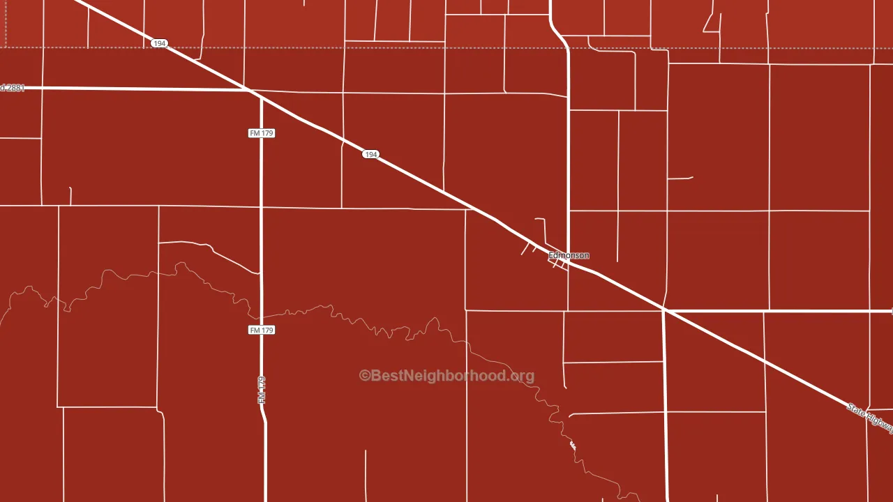 79032, TX block-group political-lean map