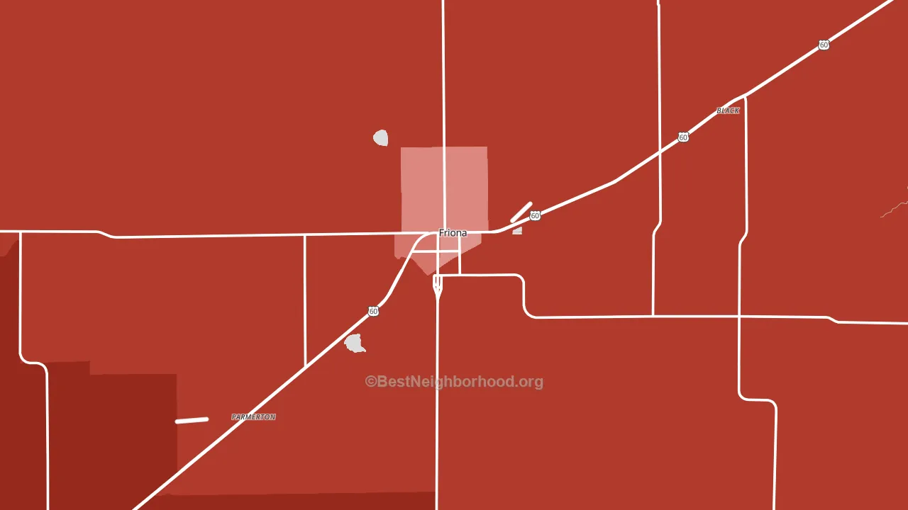 79035, TX block-group political-lean map