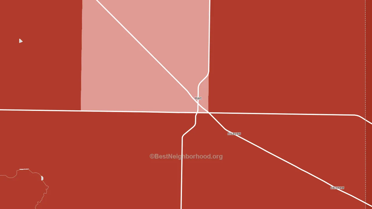 79043, TX block-group political-lean map