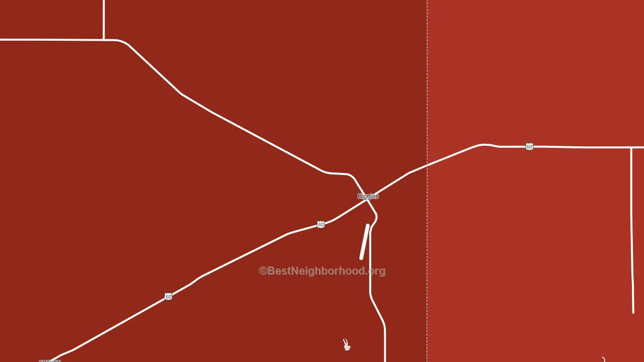 79046, TX block-group political-lean map