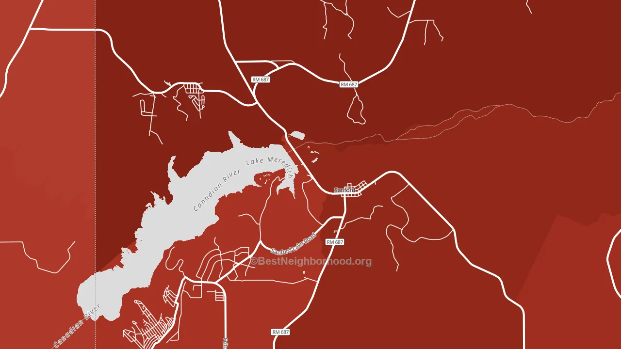 79078, TX block-group political-lean map