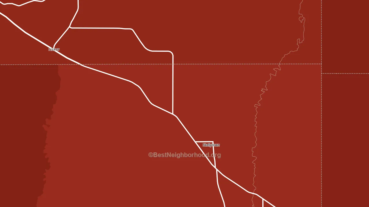 79080, TX block-group political-lean map