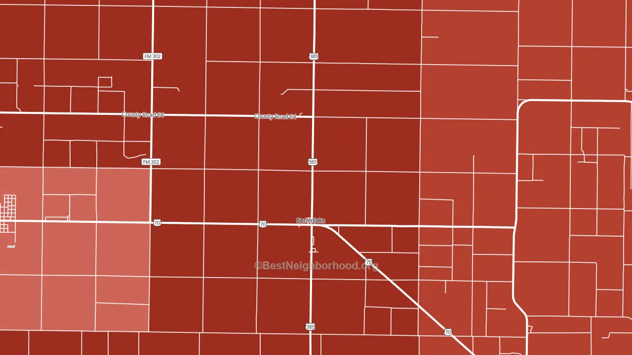 79082, TX block-group political-lean map