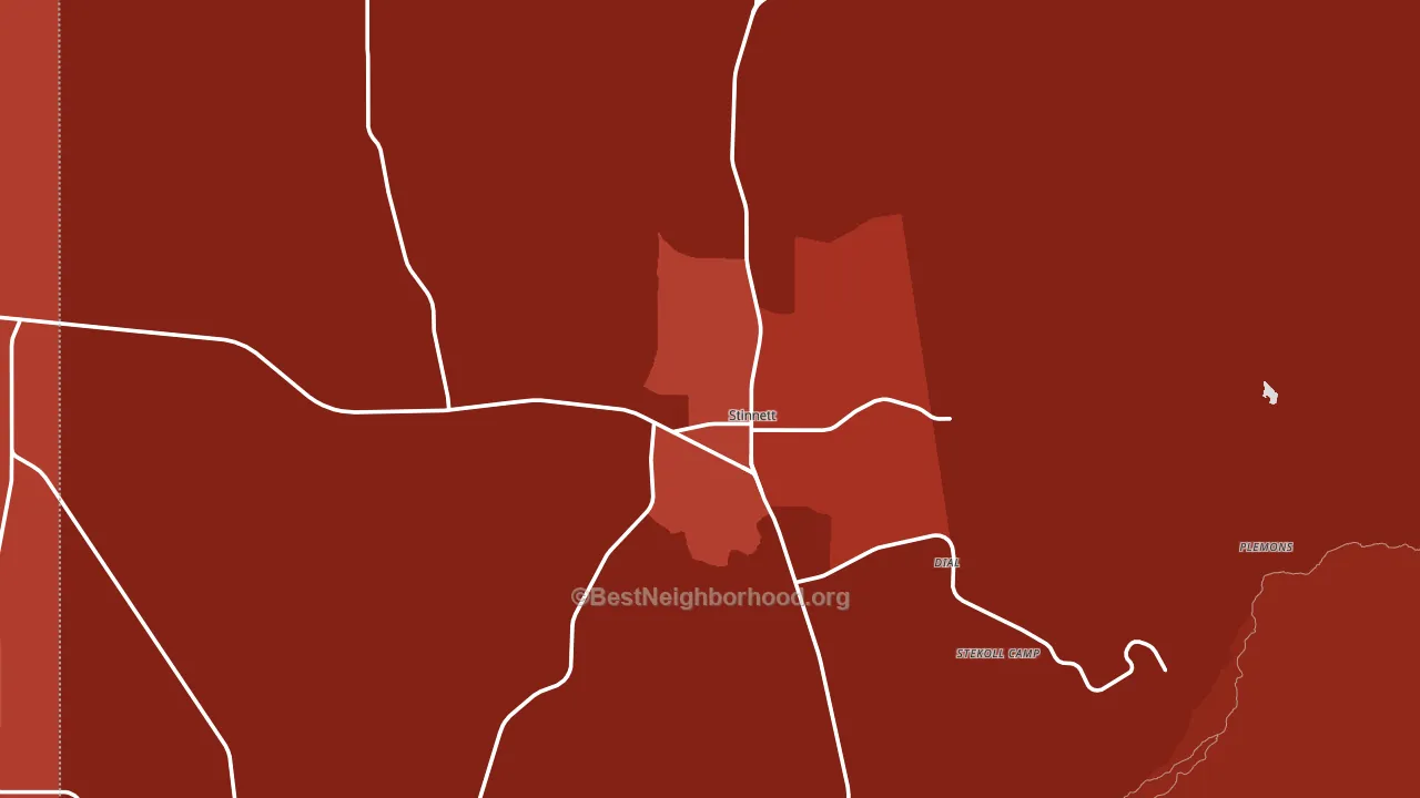 79083, TX block-group political-lean map