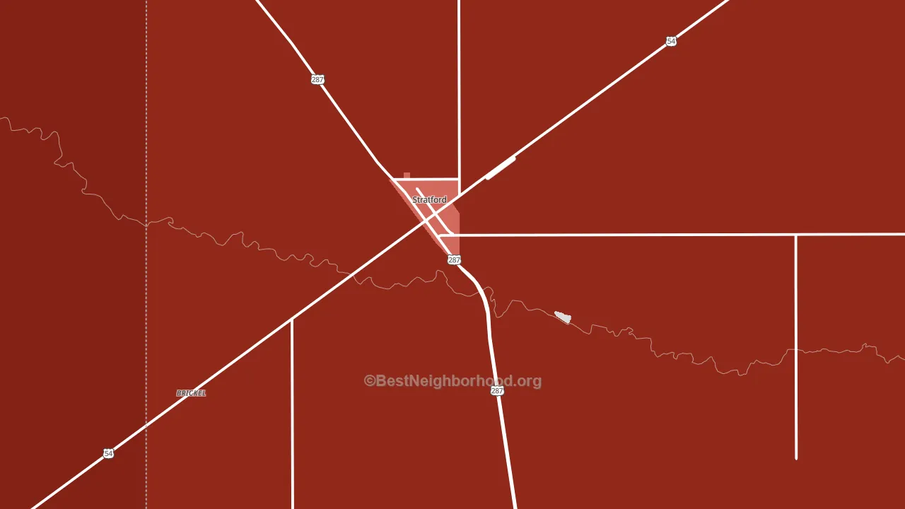 79084, TX block-group political-lean map