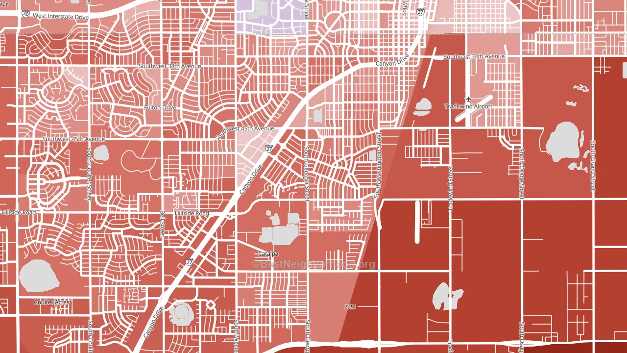 79110, TX block-group political-lean map