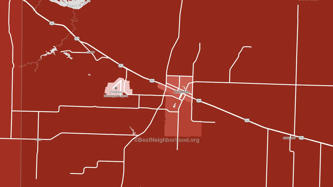 79201, TX block-group political-lean map
