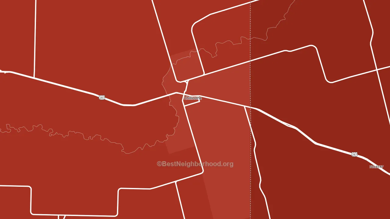 79225, TX block-group political-lean map