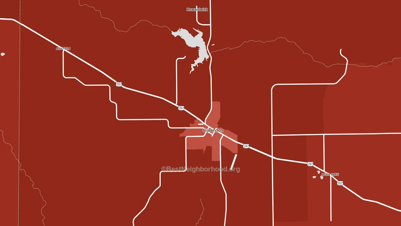 79226, TX block-group political-lean map