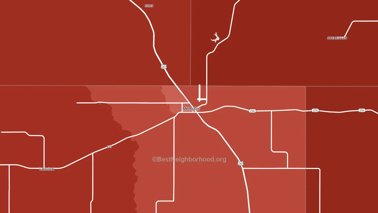 79245, TX block-group political-lean map