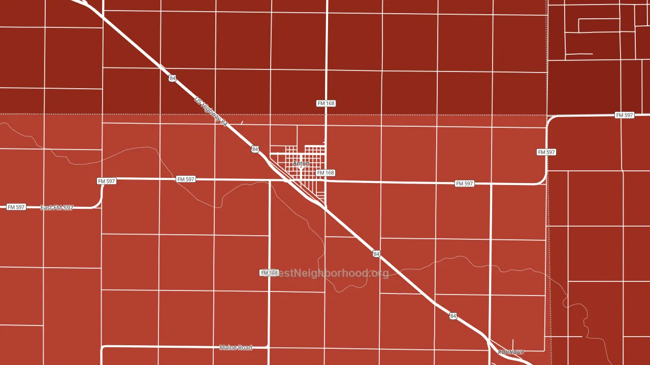 79313, TX block-group political-lean map