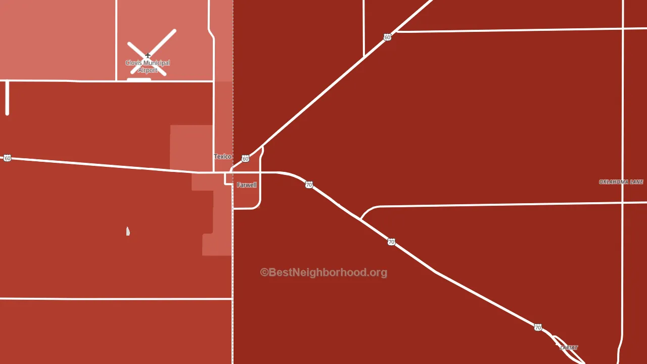 79325, TX block-group political-lean map