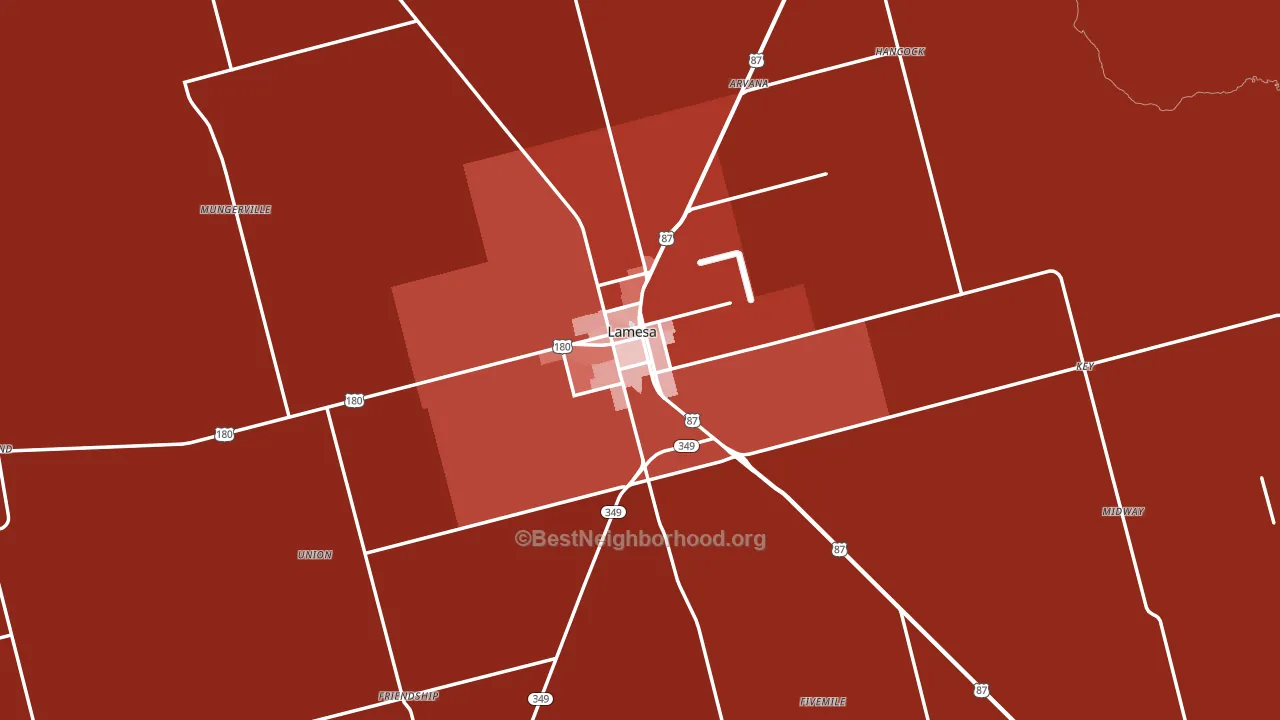 79331, TX block-group political-lean map