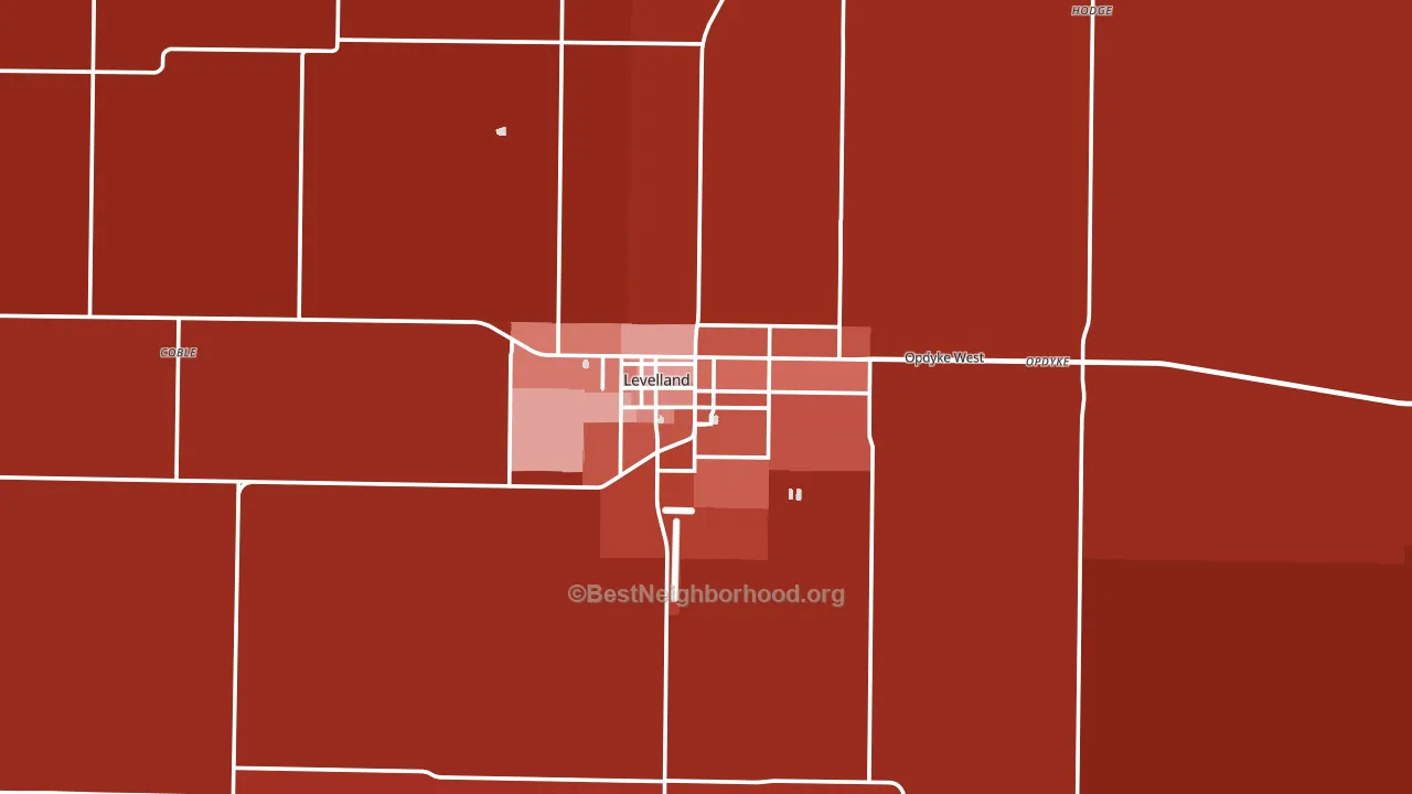 79336, TX block-group political-lean map