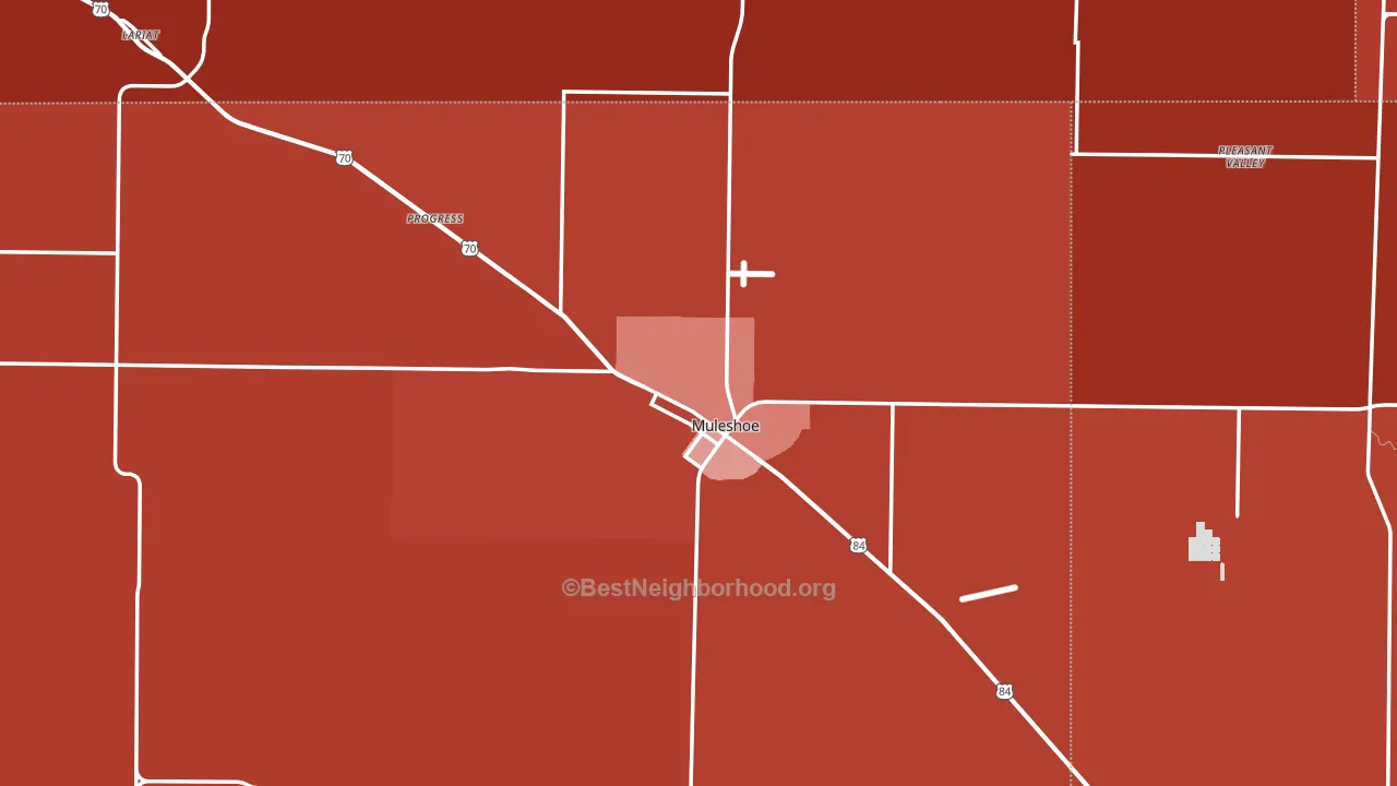 79347, TX block-group political-lean map