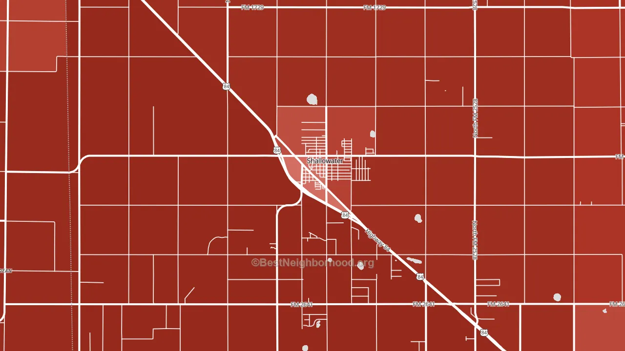 79363, TX block-group political-lean map